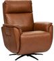 Flexsteel® Cove Autumn Leather Power Swivel Recliner with Power Headrest, and Lumbar-0