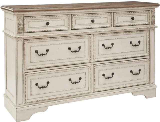 Signature Design by Ashley® Realyn 5-Piece Two-tone Queen Upholstered Bed Set-2