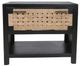 A & B Home Black/Taupe Bedside Cabinet-1