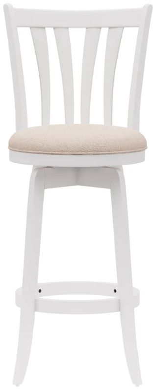HH2 Home Savana White/Cream Bar Height Stool-1