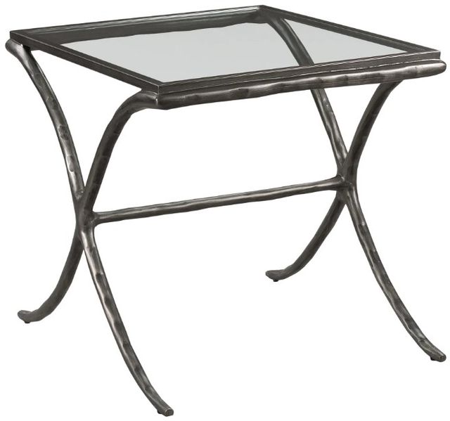 Kincaid® Milan-Acquisitions Glass Top End Table with Gray Base-0