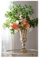 A & B Home Peach 14'' Faux Peony-5