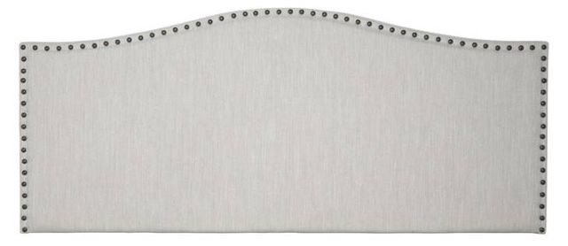 Bernards Darcy Beige Upholstered Queen Panel Bed in a Box-2