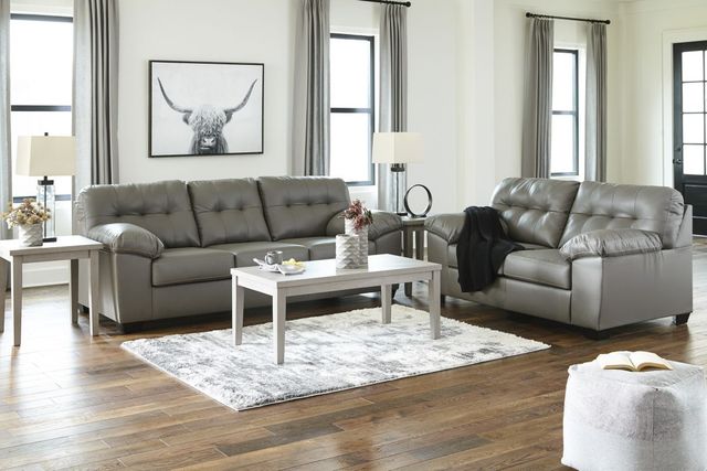 Signature Design by Ashley® Donlen Grey Loveseat Sofa-2