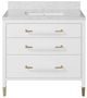 Currey & Company Verona 36" White Vanity with Rectangular Undermount Sink-3