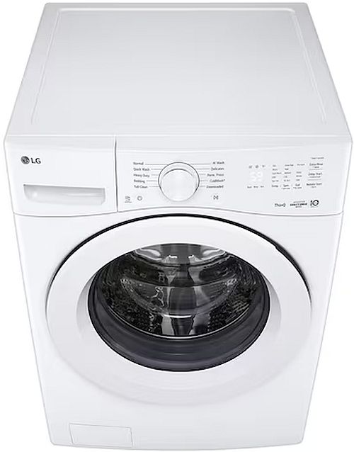 LG 5.2 Cu. Ft. White Front Load Washer with AI Wash-2