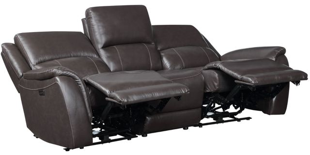 Steve Silver Co. Alexandria 3-Piece Chocolate Leather Power Reclining Sofa-1
