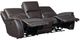Steve Silver Co. Alexandria 3-Piece Chocolate Leather Power Reclining Sofa-1