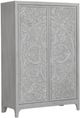 Modus Furniture Boho Chic Washed White Wardrobe Chest-0