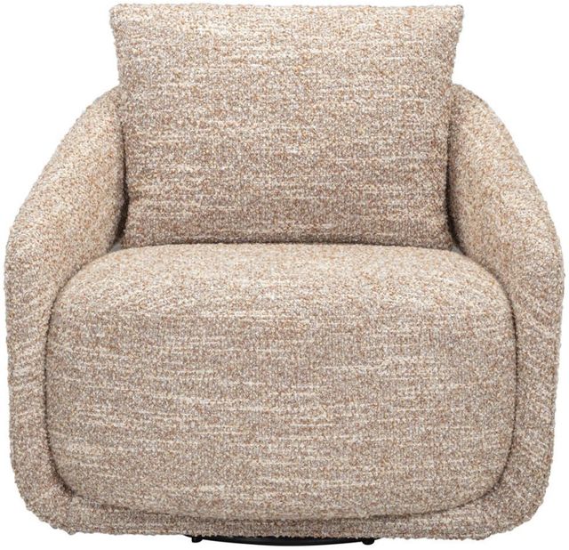 Universal Explore Home™ Elio Pamela Cobblestone Upholstered Swivel Chair-2
