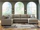 Benchcraft® Newellen 3-Piece Hemp Sleeper Right-Arm Facing Sectional and Chaise-1