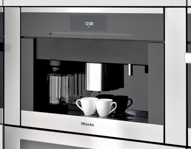 Miele 24" Built In Plumbed Coffee System-Clean Touch Steel-1