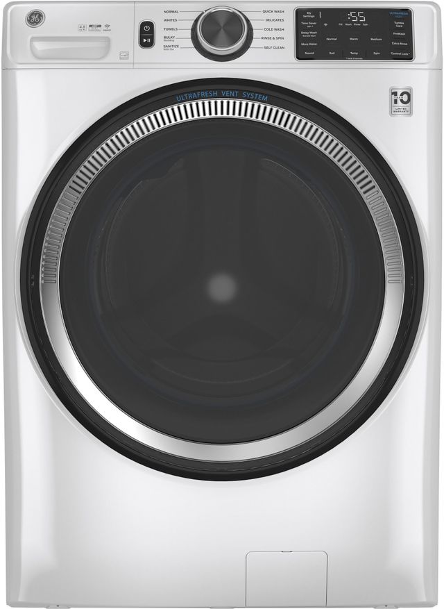 GE® White Front Load Laundry Pair-1