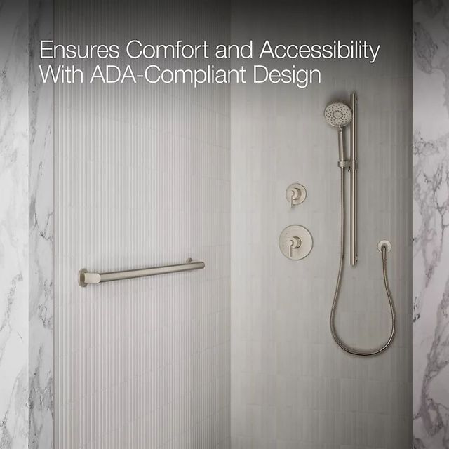 KOHLER® Components™ Vibrant Brushed Nickel 36" Grab Bar-3