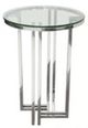 Diamond Sofa® Deko Clear/Stainless Steel Accent Table-0