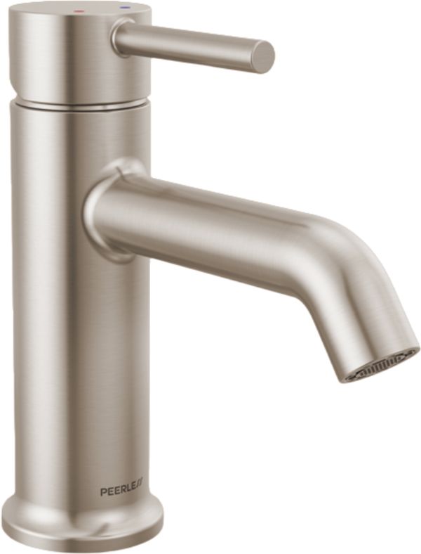 Peerless Precept® Brushed Nickel Single Top Handle Lavatory Faucet-0
