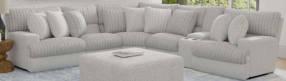 Catnapper® Abraxas 7-Piece Moonstruck Curved Manual Reclining Sectional
