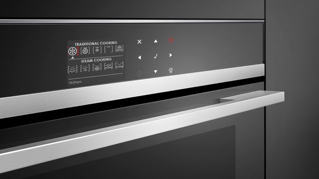 Fisher & Paykel 24” Black Glass Built In Electric Single Oven-5