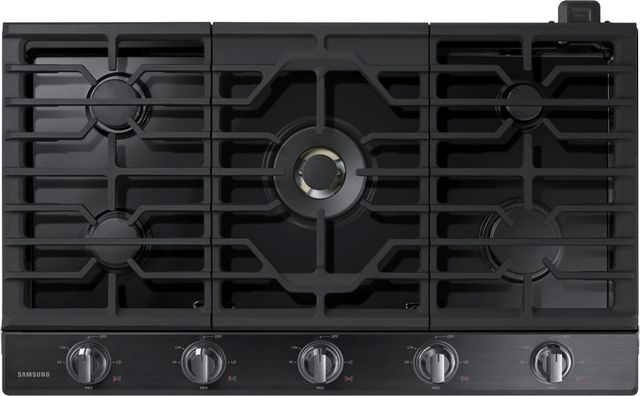 Samsung 36" Fingerprint Resistant Black Stainless Steel Gas Cooktop