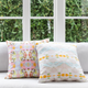 Laura Park Designs Brooks Avenue Pink 22" x 22" Throw Pillow-2