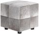 Classic Home Landyn Sparrow Gray 18" Square Ottoman-3