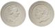 A & B Home Victorian 2-Piece White Profile Disk Wall Decor Set-0