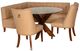 Powell® Auden 4-Piece Espresso/Tan Round Dining Set-0