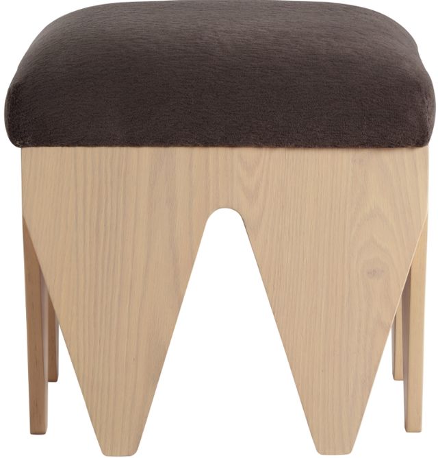 Meridian Furniture Altair Brown/Natural Upholstered Bench-1
