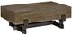 Olliix by INK+IVY Reclaimed Brown/Gun Metal Timber Coffee Table-1
