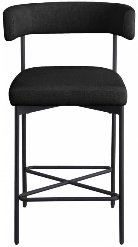 Meridian Furniture Rivage Black Counter Stool-1