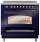 Ilve® Nostalgie II Series 36" Blue Pro Style Induction Range-3