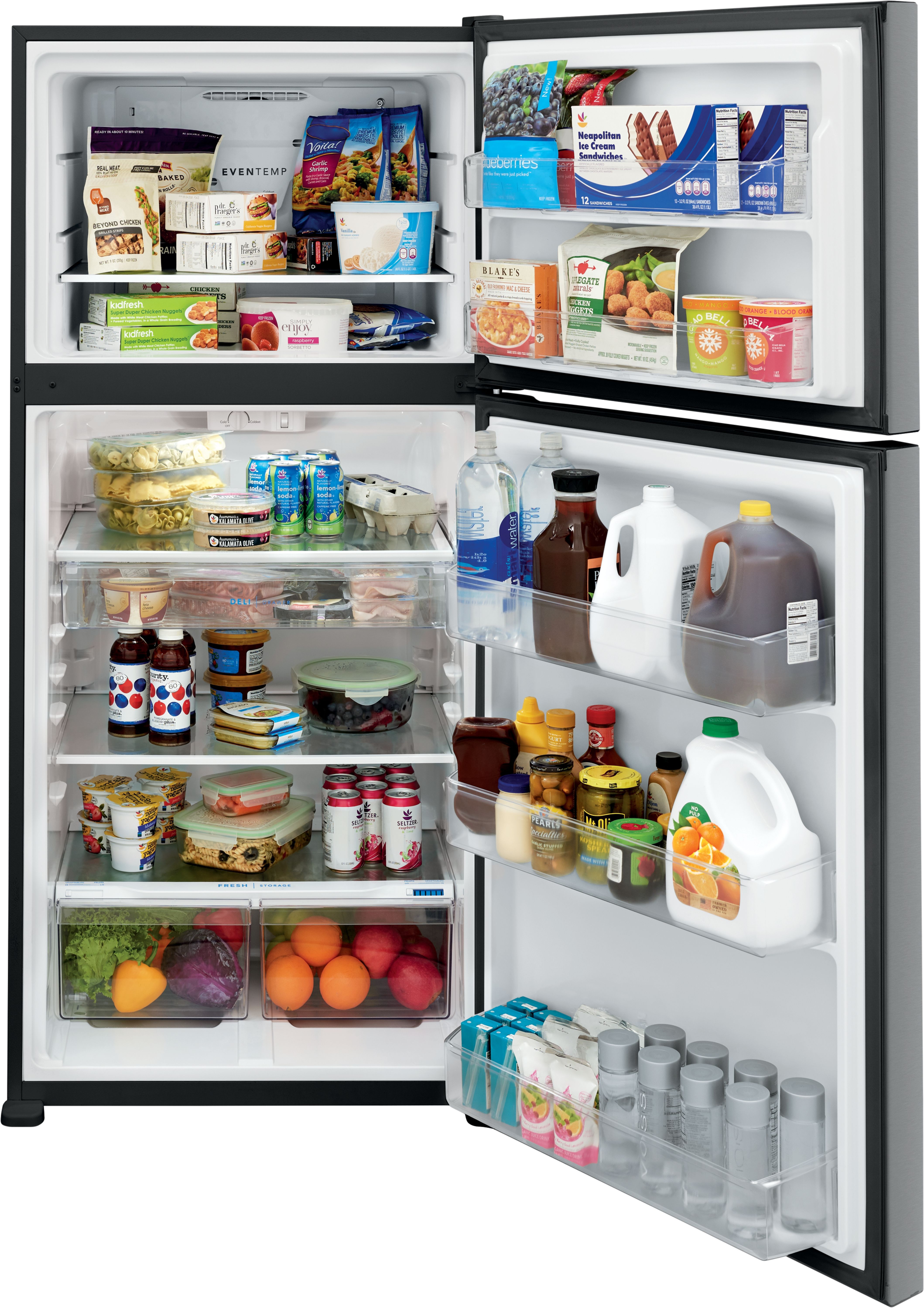 Gallery 30" 20 Cu.Ft. Stainless Steel Top Mount Refrigerator - Thumbnail 3