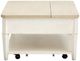 Magnussen Home® Echo Isles Driftwood and Sea Pearl Lift Top Storage Cocktail Table with Casters-3