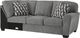 Benchcraft® Birkdale Court 3-Piece Gray Left-Arm Facing Sectional and Chaise-2