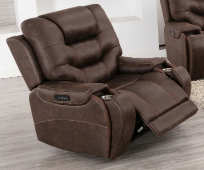 Lifestyle Canyon Walnut Power Recliner with Power Headrest Big