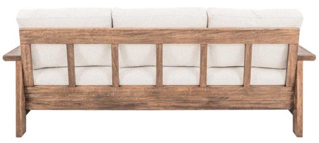International Furniture Direct Duna Lacquer Brown/Pearl Upholstered Sofa-4