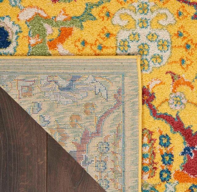 Nourison Home™ Allur Yellow Multicolor 5'x7' Style 3 Area Rug-4