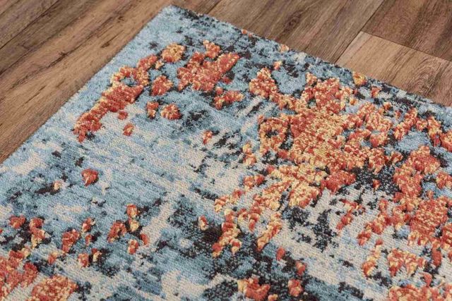 Rizzy Home Premier Blue 5'x8' Rectangular Rug-2