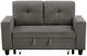 Homelegance® Robinson Dark Brown Loveseat with Pull-Out Bed, Shelves, and Charging Ports-4
