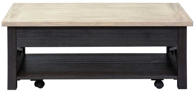 Liberty Furniture Heatherbrook Ash Lift Top Cocktail Table with Charcoal Base -2
