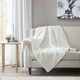 Olliix by Madison Park Arctic Ivory Ultra Plush Down Alternative Throw-2