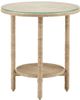 Currey & Company Limay Natural Rope/Clear Accent Table-1