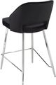 Brassex Inc. Ella 2-Piece Black/Chrome Counter Stool Set-1
