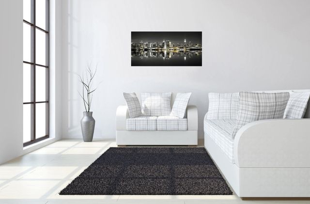 Classy Living Gilded Skyline: New York Reflections Wall Art-1