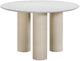 TOV Furniture Parcino Terrazzo Concrete Indoor/Outdoor Dining Table with Cream Legs-3