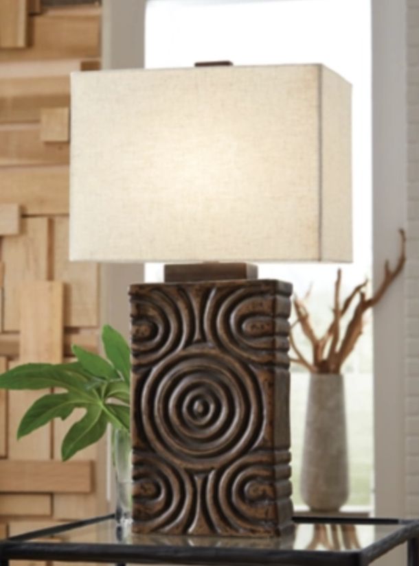 Signature Design by Ashley® Heathbury Antique Brown Table Lamp-3