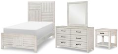 Legacy Classic Modern Summer Camp Stone Path 4-Piece Gray Youth Twin Bedroom Set