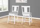 Monarch Specialties Inc. Set of 2 Grey/White Bar Stools-0