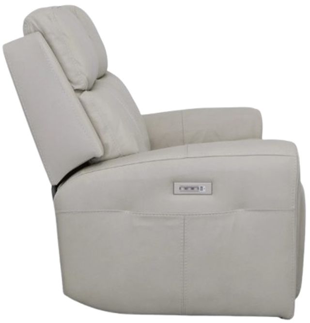 Flexsteel® Barnett Timber Leather Power Reclining Loveseat with Power Headrest and Lumbar-3