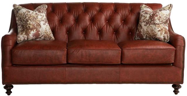 Marshfield Furniture Harlow Brown Leather Sofa-1